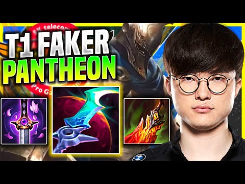 FAKER IS SO CLEAN WITH PANTHEON! - T1 Faker Plays Pantheon Mid vs Renekton! | Preseason 11