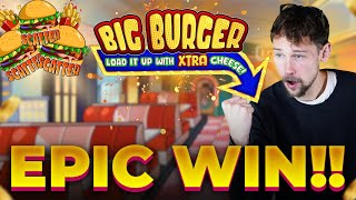 EPIC WIN ON BIG BURGER LOAD IT UP WITH XTRA CHEESE - WITH CASINODADDY 🍔