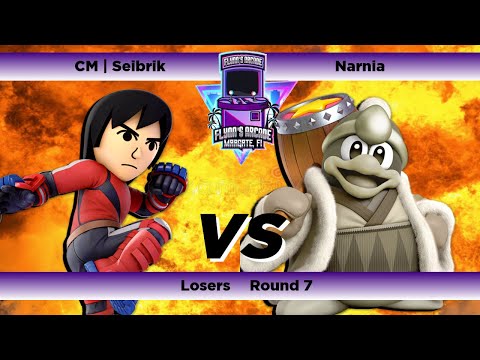 Flynn's Arcade 058 Losers Round 7 - CM | Seibrik (Mii Brawler) Vs Narnia (King Dedede) Ssbu Tourney