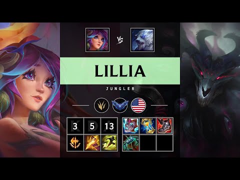 Lillia Jungle vs Volibear - NA Diamond Patch 25.16