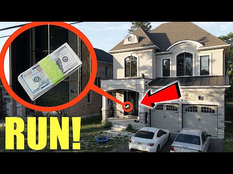 if you ever see a stack of money hanging on your house, do not grab it! Run away FAST! (It's a trap)
