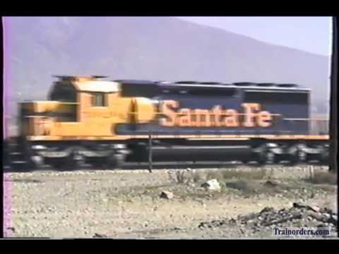 Classic Railroad Series 581 - Santa Fe and SP at Delores, CA February 13, 1991
