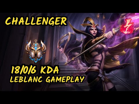S04 Sertuss (LEBLANC) vs KATARINA - 18/0/6 KDA MID CHALLENGER GAMEPLAY - EUW