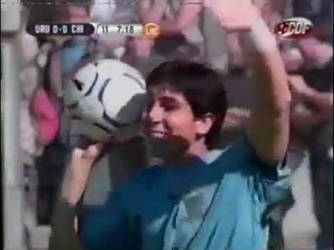 Eliminatorias Mundial 2010: Uruguay 2-2 Chile (18/11/2007). Narración en español.