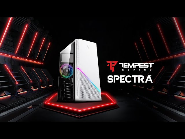 Torre Tempest Spectra RGB ATX bianca video