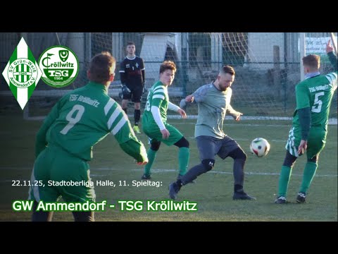 Stadtoberliga Halle: TSG Kröllwitz holt Auswärtssieg bei Grün-Weiß Ammendorf