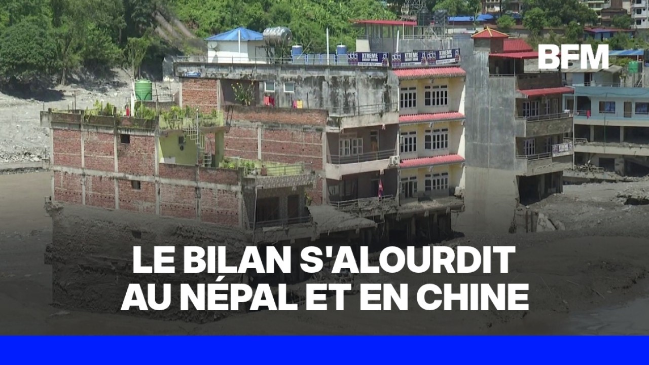 Crues au Népal et en Chine: au moins 270 morts et plus de 1.300 personnes disparues