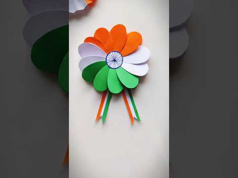 15 Agust independence Day badge making with paper how to make batch badge diy #independenceday #diy