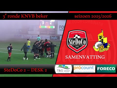 Samenvatting SteDoCo 2 - DESK 2 (13/12/25, KNVB beker)