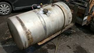 How to fix a dented truck fuel tank! No welding required!