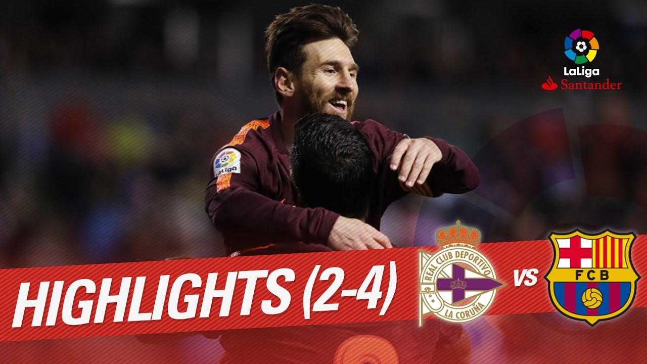 Resumen de RC Deportivo vs FC Barcelona (2-4)
