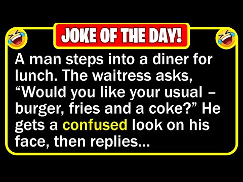 🤣 BEST JOKE OF THE DAY! - A man goes to a diner for lunch, only he... | Funny Daily Jokes