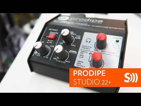 Демонстрация аудиоинтерфейса Prodipe STUDIO 22+