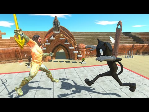 Aquaman vs Cartoon Cat - Animal Revolt Battle Simulator
