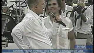 Juanes con Miguel Bosé- Odio por amor  Paz sin Fronteras en Cuba