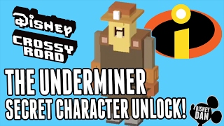 Disney Crossy Road Secret Character - THE UNDERMINER - The Incredibles - Secret Character Unlock