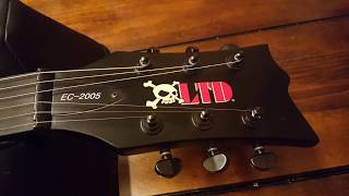 Video thumbnail for ESP LTD 30TH ANNIVERSARY MODEL ECLIPSE EC-2005 RARE BLACK NITRO GUITAR EMG UP CLOSE VIDEO REVIEW by Essex Recording Studios