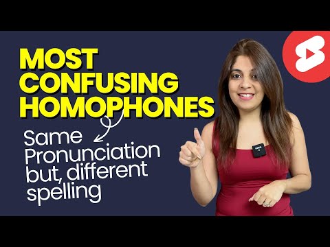 Confusing English Words ~ Homophones & Homonyms | English Pronunciation Practice #vocabulary