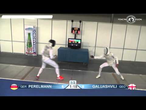 FE M F Individual Plovdiv U23 ZC 2016 T16 06 blue PERELMANN  GER vs GALUASHVILI  GEO