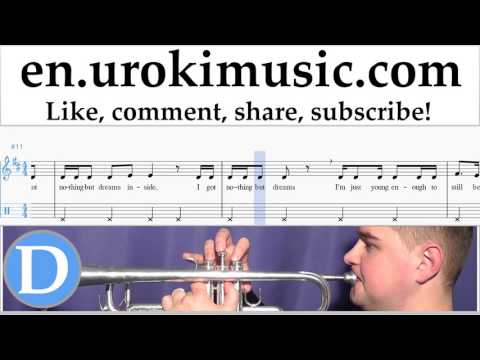 Trumpet lessons Fall Out Boy - Champion Sheet Music Tutorial Part#2 um-i352