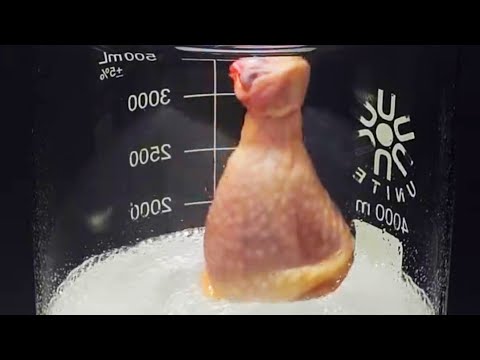 Piranha solution vaporizes a chicken leg