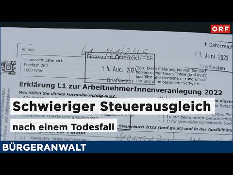 Schwieriger Steuerausgleich nach einem Todesfall | Bürgeranwalt 21.06.2025