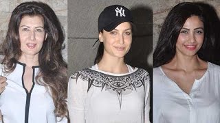 Salman Khan's Ladies Sangeeta Bijlani, Daisy Shah, Elli Avram At Bangistan Screening!