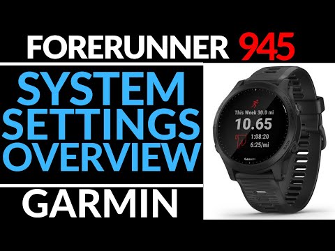 System Settings Overview - Garmin Forerunner 945 Tutorial