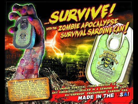 Zombie Apocalypse Survival Kit in a Sardine Can