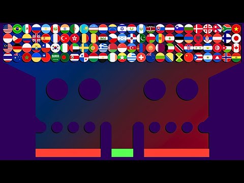 100 Country Elimination Marble Race #14