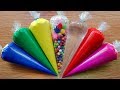 Making Crunchy Slime with Piping Bags #12