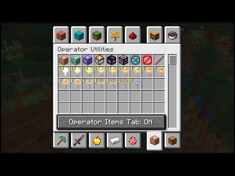 Minecraft - How To Get The Operator Items Creative Inventory Tab!