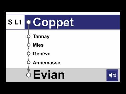 annonces CFF » S L1 Coppet — Evian-les-Bains (2023) | Léman Express | SLBahnen