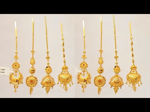 18 carat gold light weight maang tikka design|| maang tikka design with weight and price|| #mangtika