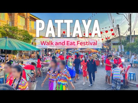 PATTAYA: Walk and Eat Festival, Street Food, Naklua Market l Jan 23
