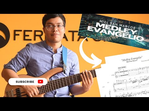 Medley Evangelio - Miel San Marcos (Bajo TUTORIAL) Partituras y tabs