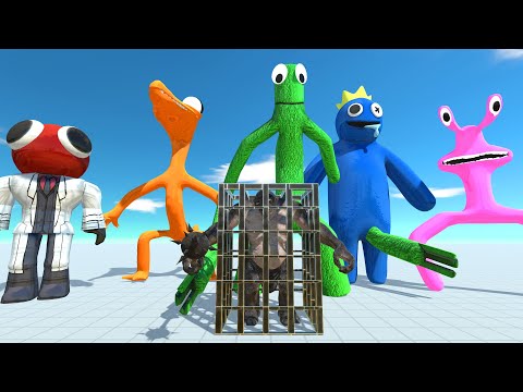 Rainbow Friends Rescue Cave Troll Deluxe - Animal Revolt Battle Simulator