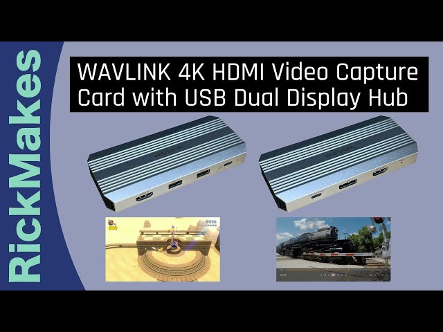 Vídeo relacionado con WAVLINK Tarjeta de Captura de Video, Capturadora de Video 4K HDMI para Streaming, 4K @ 30Hz Capture&Loop-Out, Pantalla Única 4K @ 144 Hz, 100 W PD, Compatible con PS5/Xbox/Switch, OBS, Windows/Mac