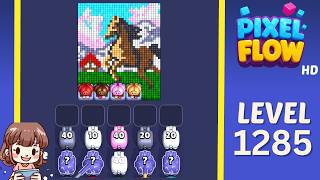 Pixel Flow Level 1285 Solution Walkthrough