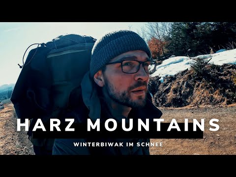 Winterbiwak im Schnee - Harz Tour Part 1 - Solo Overnighter - Wild Camping