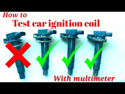 How to test car ignition coil with multimeter.