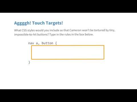 Tap Targets Quiz