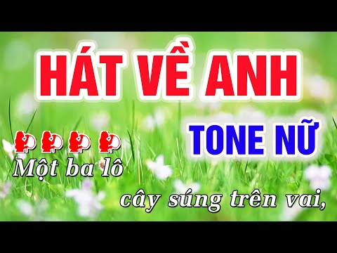 Hát Về Anh Karaoke Tone Nữ Nhạc Sống | Trung Hiếu Karaoke