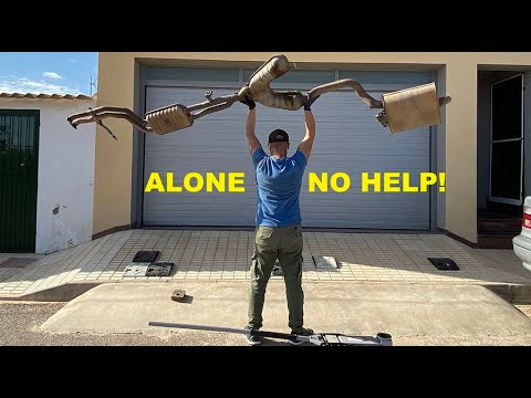 BMW E39 Exhaust Removal /All by myself💪🏽 No help! 🥺