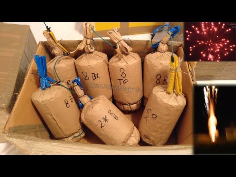 125mm Italian Cylinder Stutata Shell COMPILATION [New Year 2016/17] 5"Effect & Salute Zylinderbomben