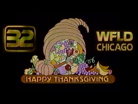 WFLD Channel 32 - "Happy Thanksgiving" (1981) 🦃