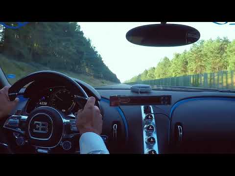 Bugatti Chiron - 0-300 kmh 186 mph in 131 Seconds with the Chiron