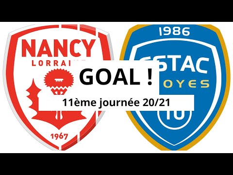 Nancy - Troyes [2-(3)] GOAL 45+3' (CSC Ernest Seka) 11ème journée 2020/21