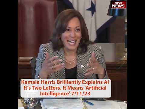 Kamala Harris On AI: "It's Two Letters. It Means Artificial Intelligence"