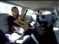 Sharing a limo with the Webb Sisters 